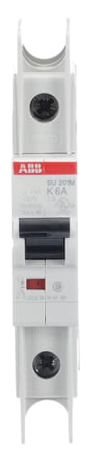 1St. ABB SU201M-K6 Sicherungsautomat K-Char., 10kA, 6A, 1P UL489 2CDS271337R0377
