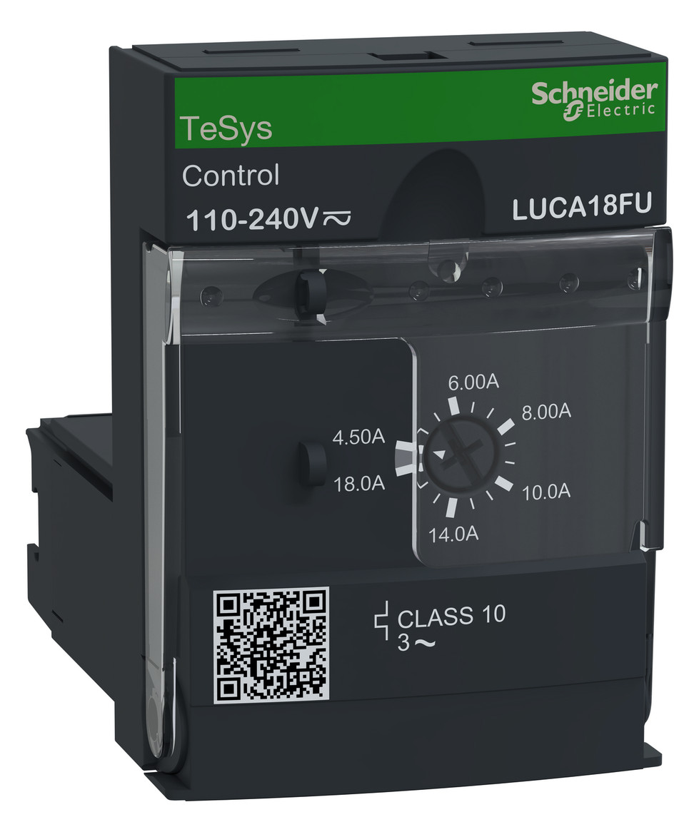 1St. Schneider Electric LUCA18FU Standard-Steuereinheit LUCA, Klasse 10, 4,5-18A, 110-220V DC/AC