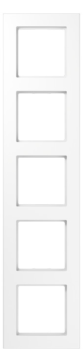 1St. Jung A5585BFWW Rahmen 5fach bruchsicher für waagerechte und senkrechte Kombination A 5585 BF WW