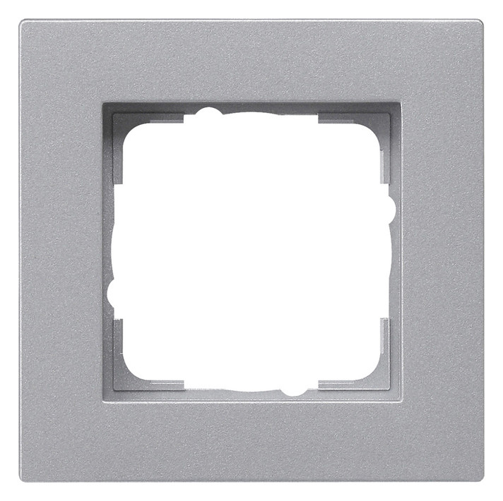 1St. Gira 0211255 Abdeckrahmen 1fach flach E2 Farbe Alu 1St. Gira 0211255 Abdeckrahmen 1fach flach E2 Farbe Alu