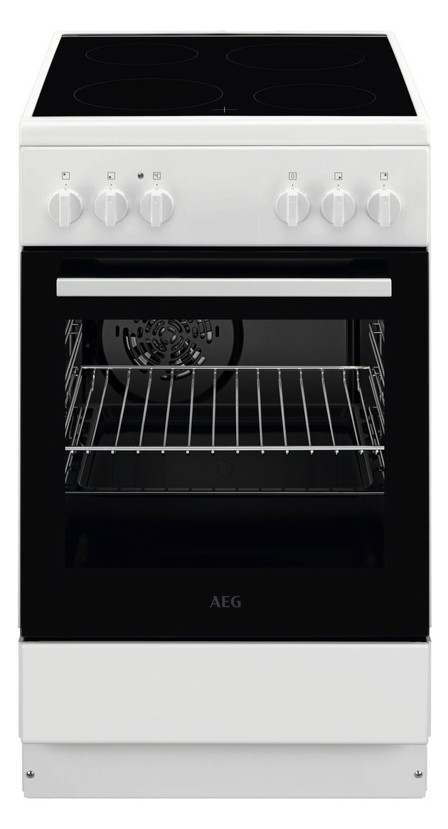 1St. AEG CCB54090BW Elektroherde 50cm Breite, 57l, Glaskeram