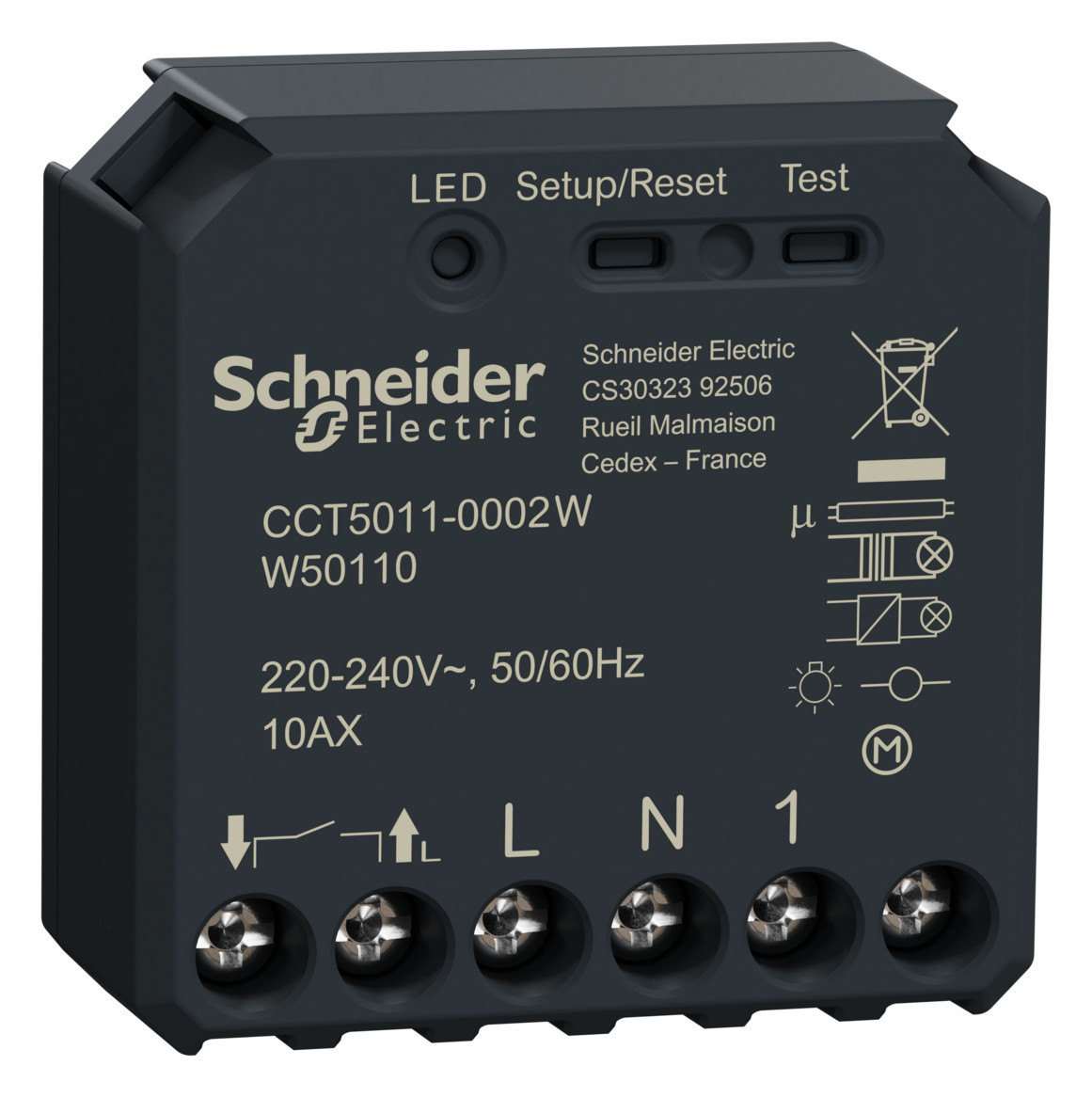 1St. Schneider Electric CCT5011-0002W Wiser Schaltaktor 1fach UP 1St. Schneider Electric CCT5011-0002W Wiser Schaltaktor 1fach UP