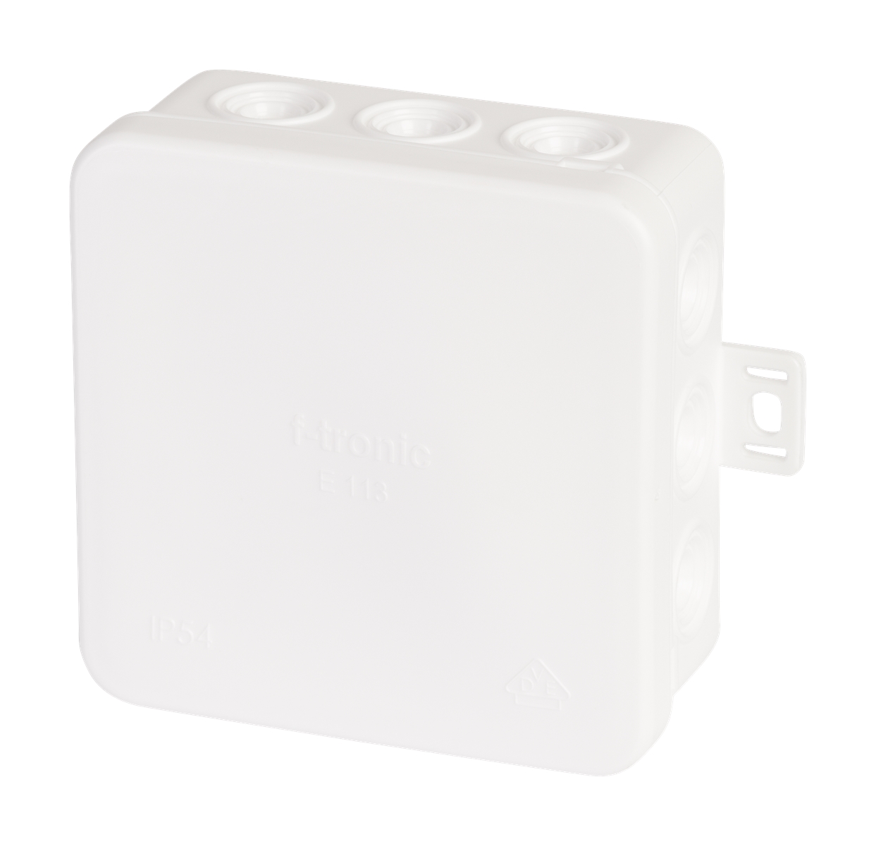 10St. F-Tronic E113ws FR Abzweigkasten E113ws, 85x85x40mm, IP54, ws 7340043