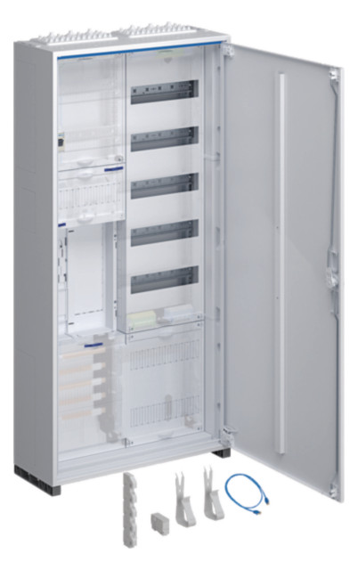 1St. Hager ZB32ET215W1T Komplettschrank, univers Z, 1 ZP BKE-I,