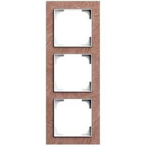 1St. Busch-Jaeger 1723-4097 Rahmen 3-fach Schiefer Terra Rosso