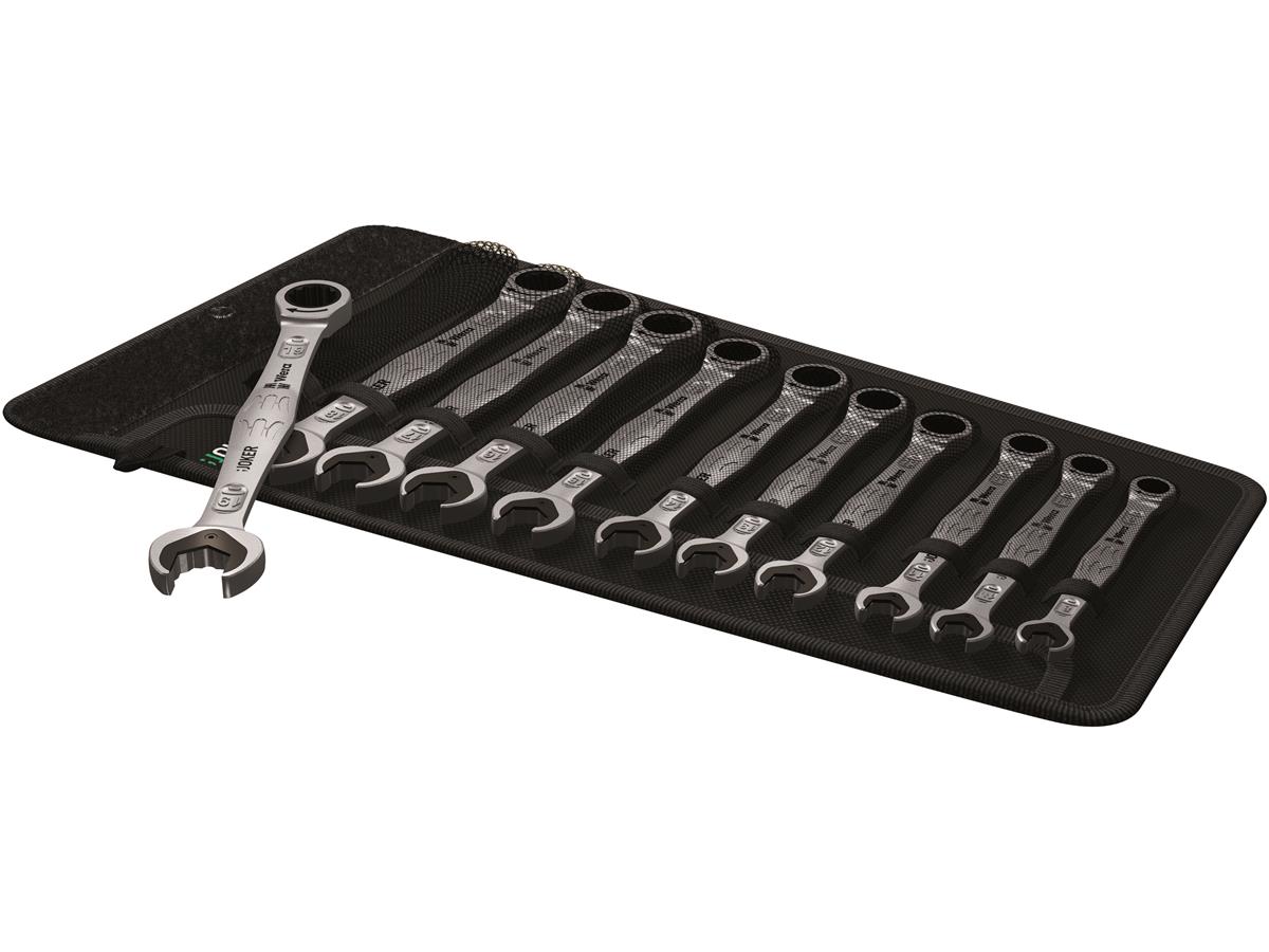 1St. Wera 05020013001 JOKER Maul-Ringratschen-Schlüssel-Set Joker Set 11-tlg. SW 8, 10, 11, 12, 13, 14, 15, 16, 17, 18,