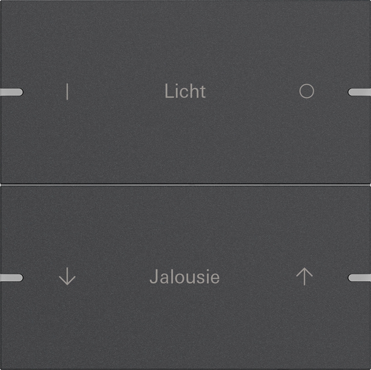 1St. Gira 5032928 Wippenset 2f indiv. Tastsens.4 TS4 Anthrazit(lack.)