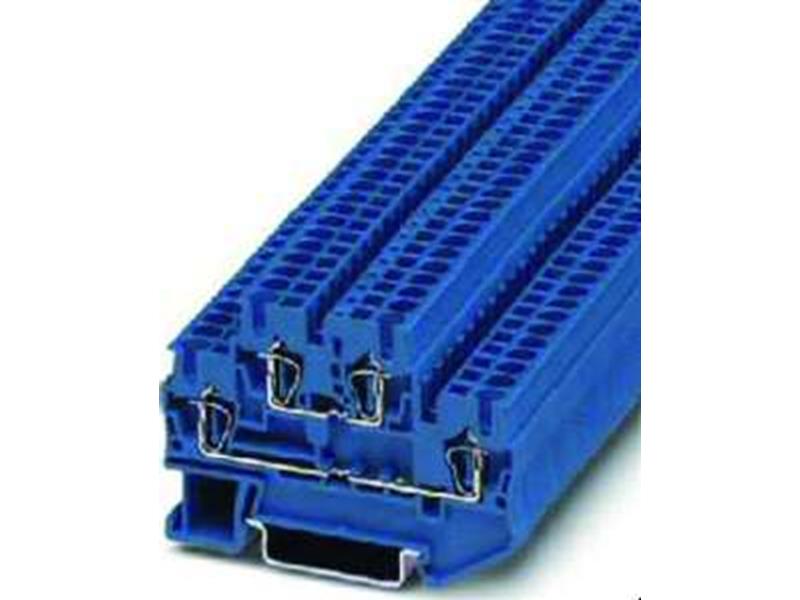 1St. Phoenix STTB 2,5 BU Doppelstock-Zugfederklemme Zugfederanschluss 0,08 mm² - 4 mm² AWG: 28 - 12 B=5,2 mm bla
