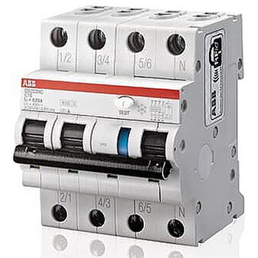 1St. ABB FI/LS-Schalter DS203NCA-B32/0,03 DS203NCA-B32/0,03 6kA, 3P+N, Typ A, B