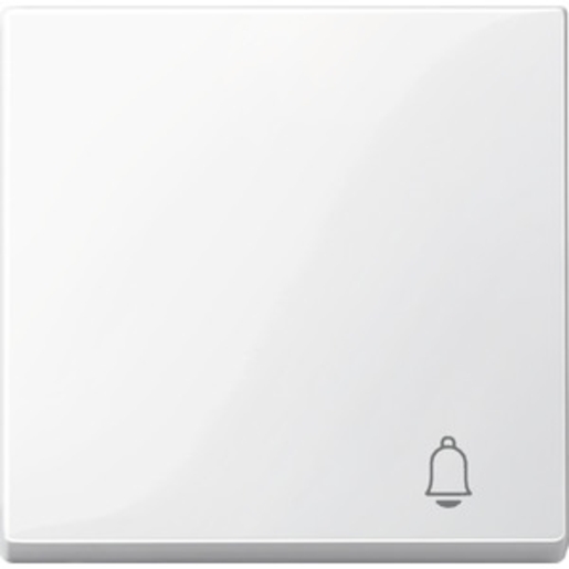 1St. Merten MEG3305-0319 Wippe mit Kennzeichnung Klingel, polarweiß glänzend, System M