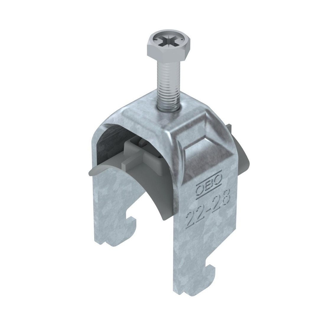 100St. OBO BS-N1-K-28 FT Bügelschelle 2056 22-28mm tauchfeuerverzinkt 1187220