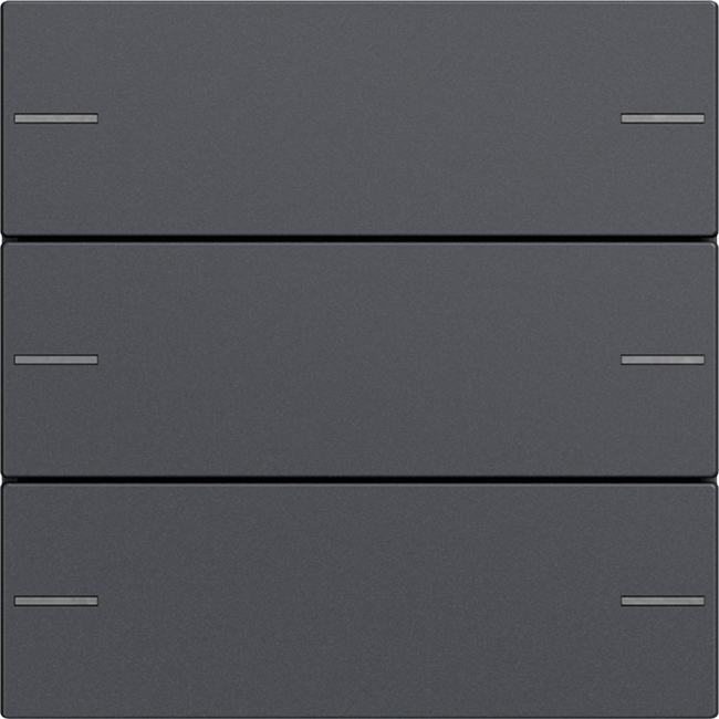 1St. Gira 575328 Wippenset 3fach für Tastsensor 4, Anthrazit