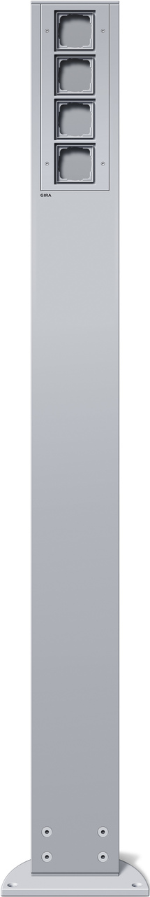 1St. Gira 135426 E-Säule 4x Leereinheit 1400 mm Energiesäule Farbe Alu