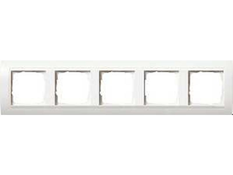 1St. Gira 0215327 Rahmen 5fach für Reinweiß Gira Event Reinweiß matt