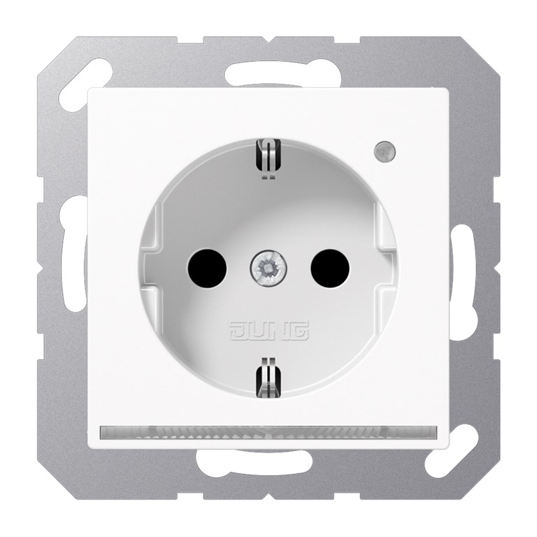 1St. Jung A1520-OWWLNW  Steckdose 16A  250V Berührungsschutz weißes LED-Orientierungslicht Helligkeitssensor A 152...