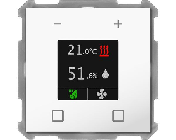 1St. MDT Raumtemperaturregler SCN-RTR63S.01 Temperatur-/Feuchtesensor studiows glän.