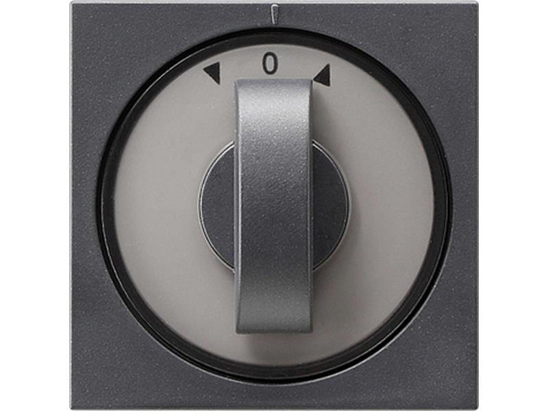 1St. Gira 066628 Abdeckung Knebel Zeit und Jalousie System 55 Anthrazit