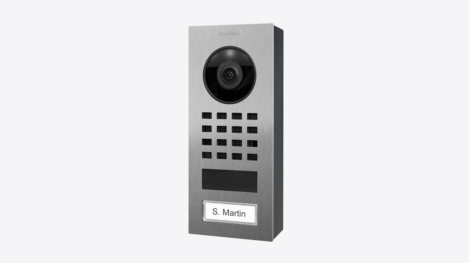 1St. DoorBird D1101V SM DoorBird IP Video Türstation D1101V Aufputz, Edelstahl V2A, gebürstet, Aufputzmontage...
