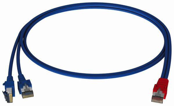 1St. HOMEWAY HCAHNG-B2103-A010 Y-Patchkabel LAN/LAN bl/bl 1,0m