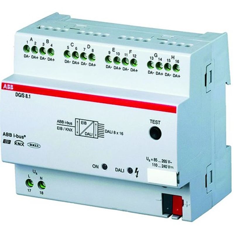 1St. ABB DG/S8.1 DG/S8.1 DALI-Gateway, 8fach 2CDG110025R0011