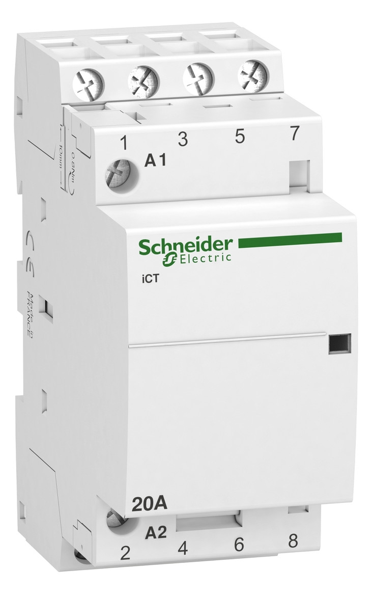 1St. Schneider Electric A9C22824 Installationsschütz iCT 20A 4S 220/240V 50Hz