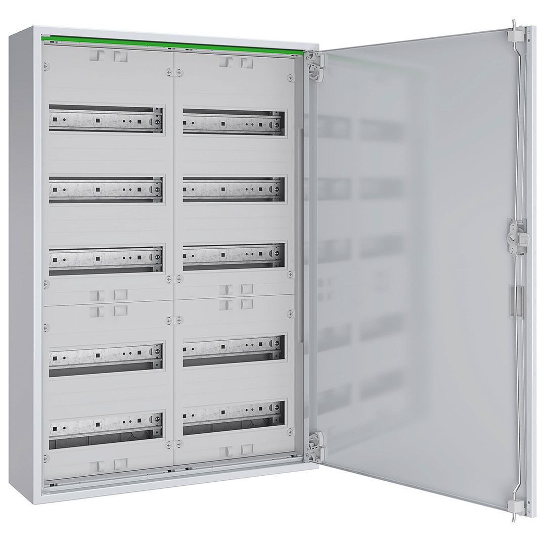 1St. ABN Feldverteiler ABNRM205R01 AP T:160mm m.Volltür 2x5-reihig Komplettschrank...