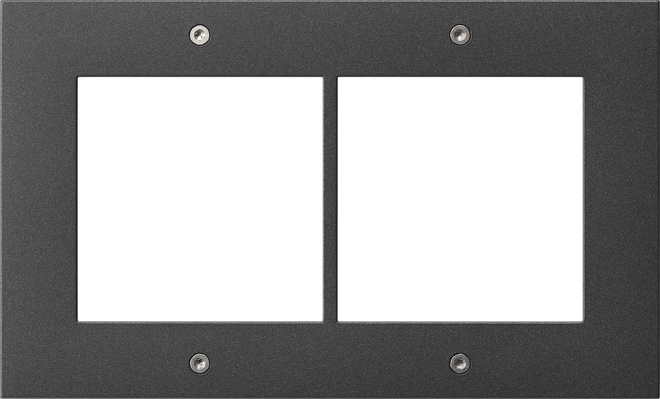 1St. Gira 850267 Designrahmen 2f Türstation AP Gira TX_44 Anthrazit