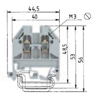 100St. WIELAND WK 4 / U /V0 Durchgangsklemme-WK 4 / U /V0,Inhalt:1St