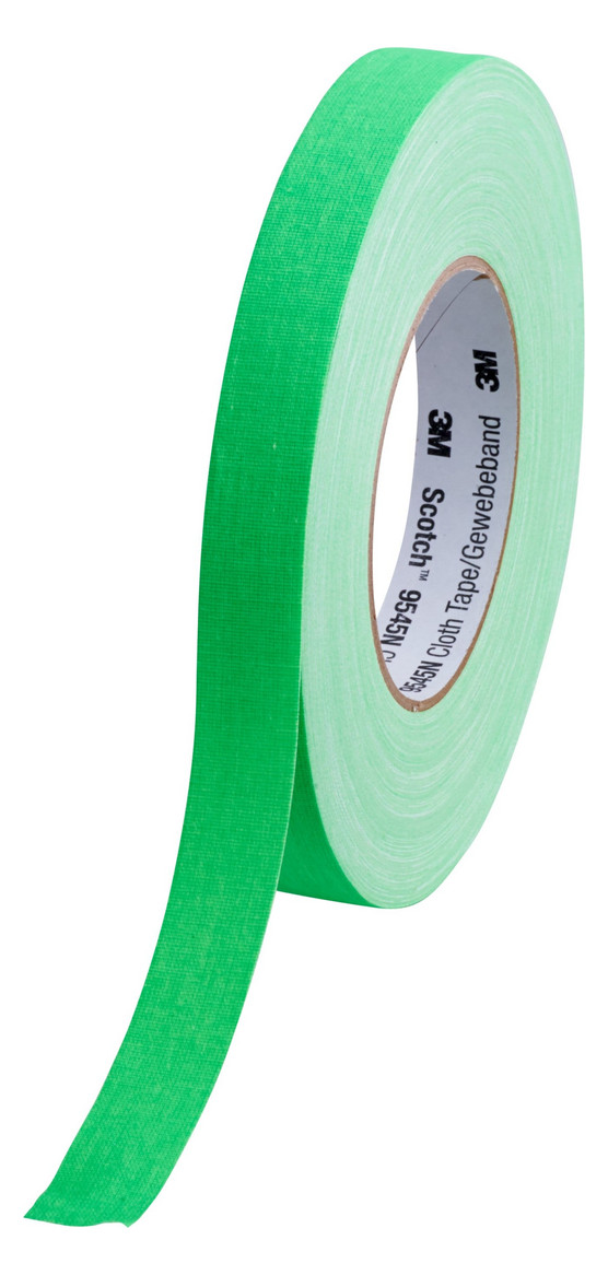 50m 3M 9545N NGR Gewebeband 19 mm x 50 m neongrün Preis per Rolle (Spule) VPE = 50 M