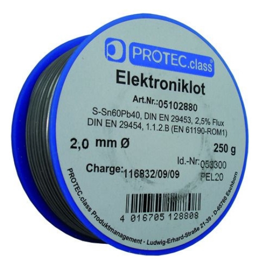 1St. Protec.class PEL20 Elektroniklot 2,0mm Sn60Pb40