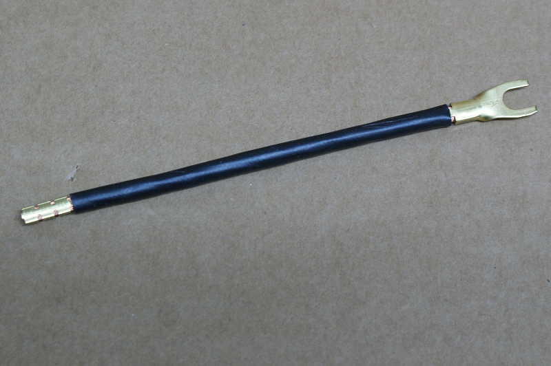 0,12m Kabelbrücke 6qmm 125mm lang Stift auf Gabel Verdrahtungsbrücke flexibel 0,12m Kabelbrücke 6qmm 125mm lang Stift auf Gabel Verdrahtungsbrücke flexibel