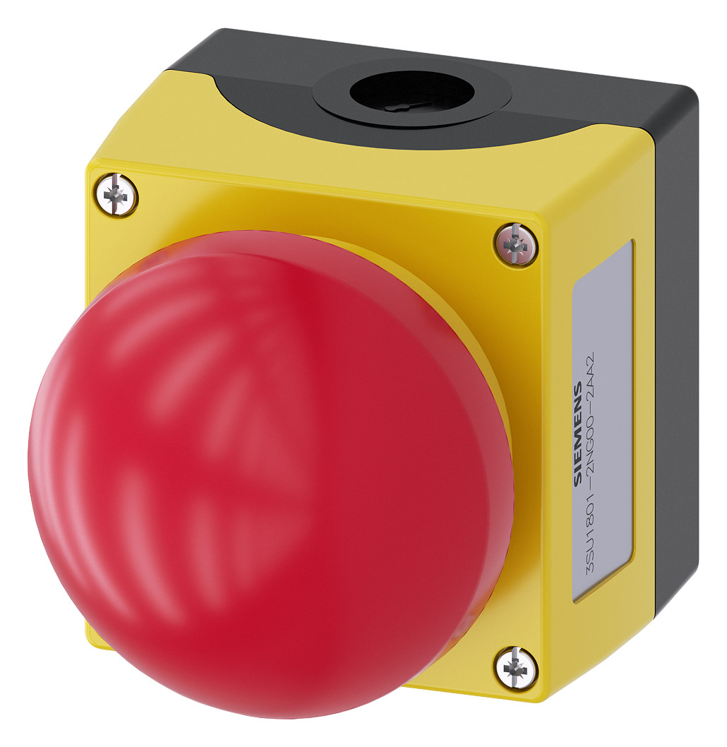 1St. Siemens 3SU1801-2NG00-2AA2 Gehäuse für Befehlsgeräte 22mm rund Kunststoff