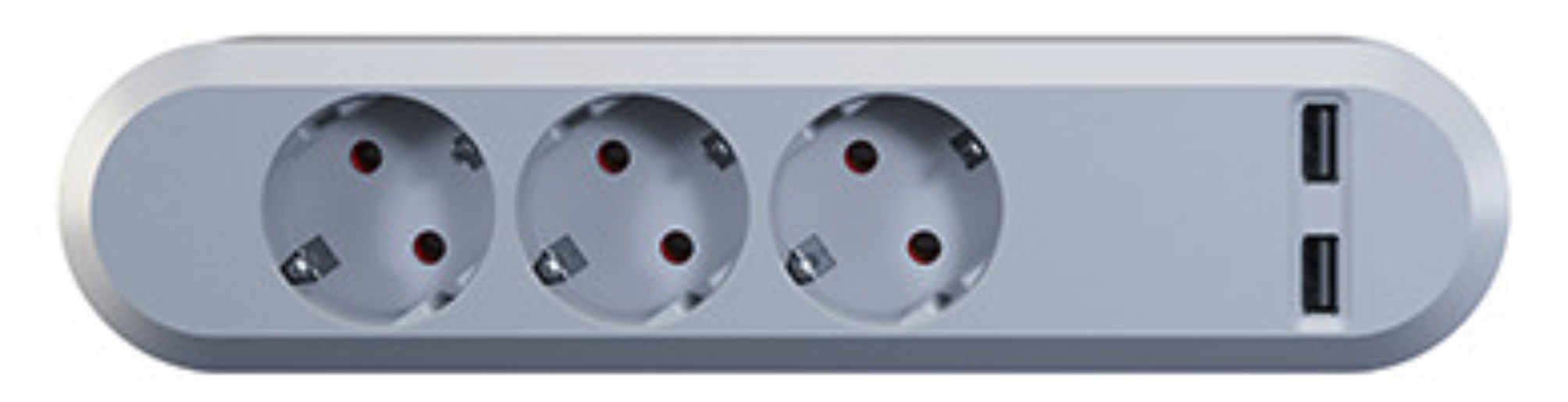 1St. Bachmann 381.801 USB Smart, 3xCEE7/3, 230V/16A 2-fach USB
