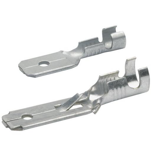 100St. Klauke 2230 Flachstecker nicht-isoliert, DIN 46343