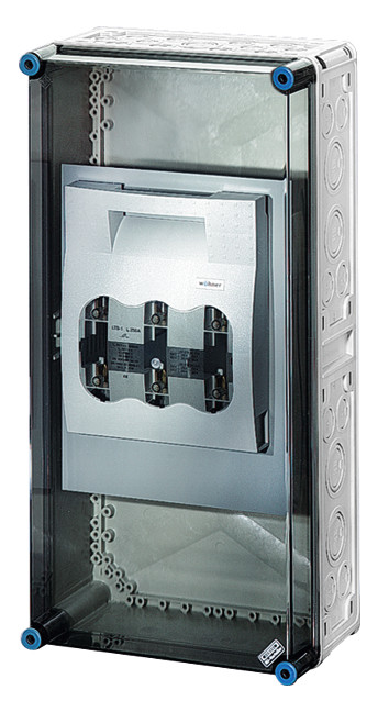 1St. Hensel Mi 5452 Mi-NH-Sicherungslasttrennschaltergehäuse , 1xNH 2, 3pol. 400 A+PE+N 2000191 Mi5452