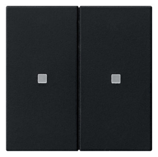 1St. Gira KNX RF Bedienaufs.2f System 5107005 55 Schwarz m