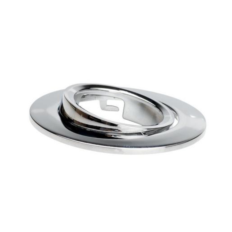 1St. NLEDEBSHVARBLFLXALCR Schwenkbare IP65 Aluminium Blende Chrom