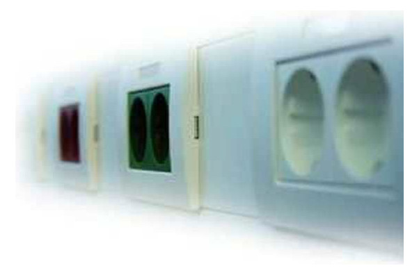 1St. Protec.Class PBRSE2R Steckdoseneinheit 2-fach rot