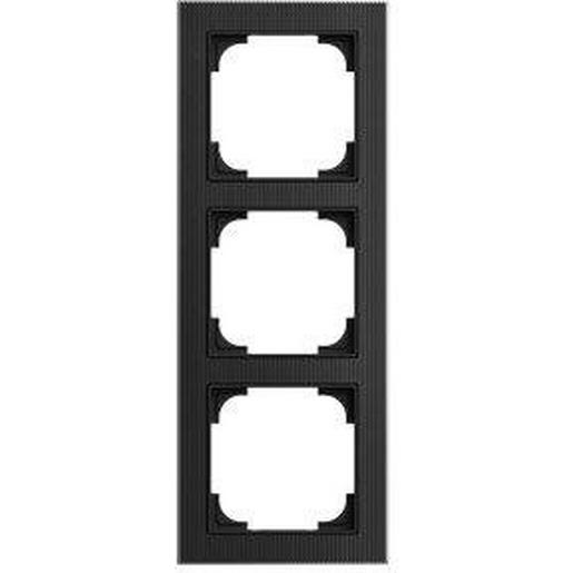 1St. Busch-Jaeger 1723-4025 Rahmen 3-fach Glas schwarz...