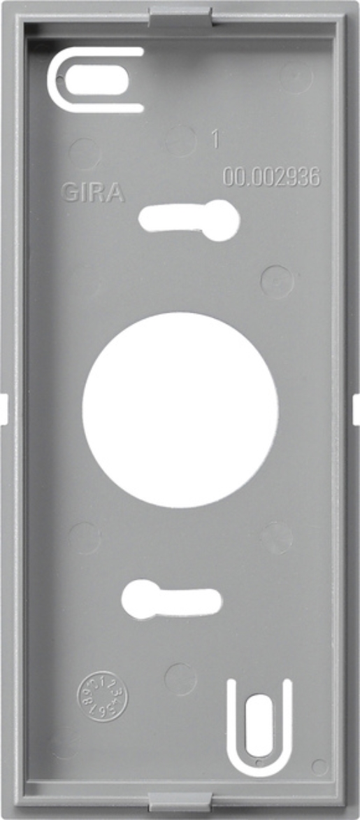 1St. Gira 850526 Montagepl. Wohnungsstation AP + Gong System 55 F Alu