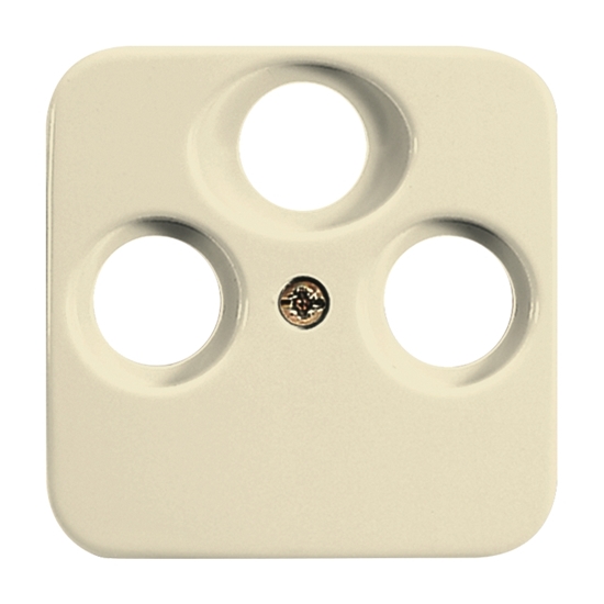 1St. Busch-Jaeger 1743-03-212 Zentralscheibe, als Abdeckung für handelsübliche Antennensteckdosen Busch-Duro 2000 SI cre