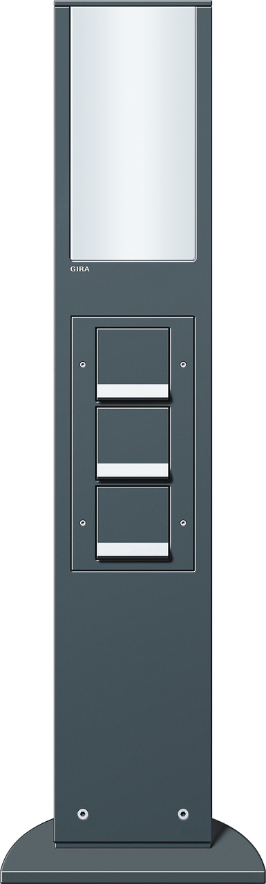 1St. Gira 134228 E-Säule Licht + 3x Schuko SH 769 mm Energiesäule Anthrazit