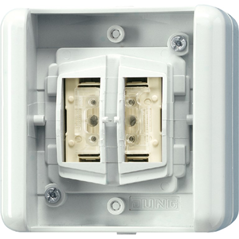 1St. Jung 8472.01LEDW KNX Taster BA 2fach WG -Tasterstellung 8472.01 LEDW