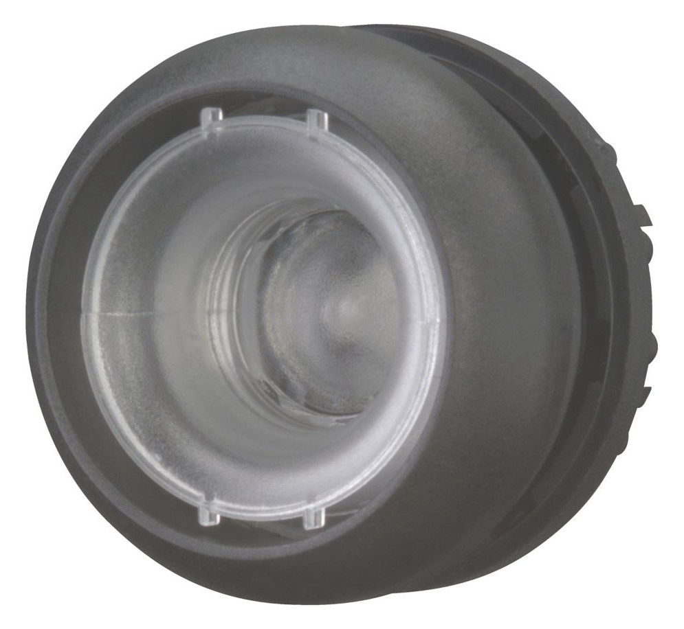 1St. Eaton 216935 Leuchtdrucktaste, RMQ-Titan, flach, tastend, ohne Tastenplatte, Frontring Schwarz M22S-DL-X