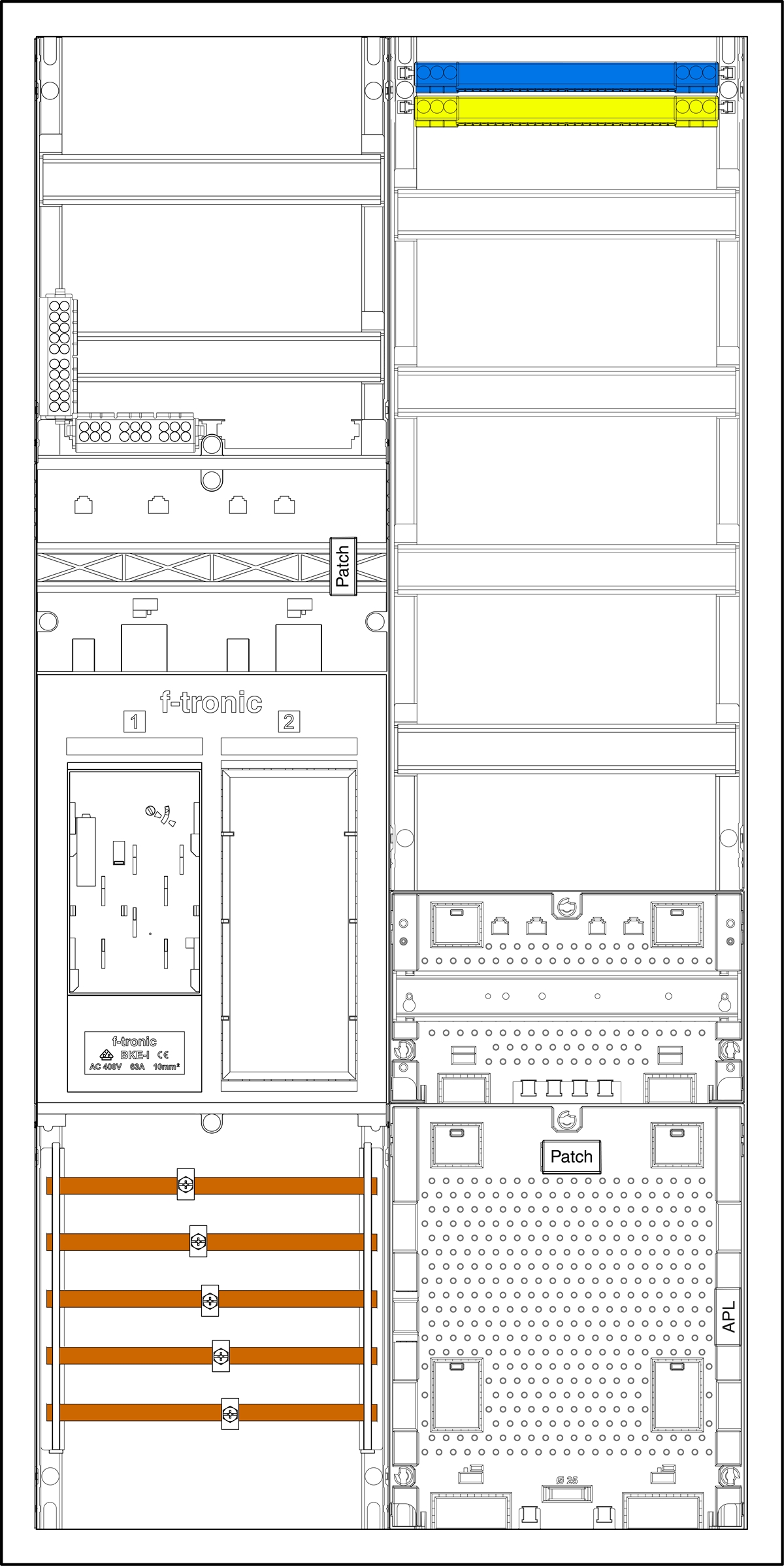 1St. F-Tronic EHZ721APZRFZODS EHZ721APZRFZODS, 1 ZP, 1 R, 1 VAPZRFZ inkl. APL, 2 PPV, 1 PL150 7195162