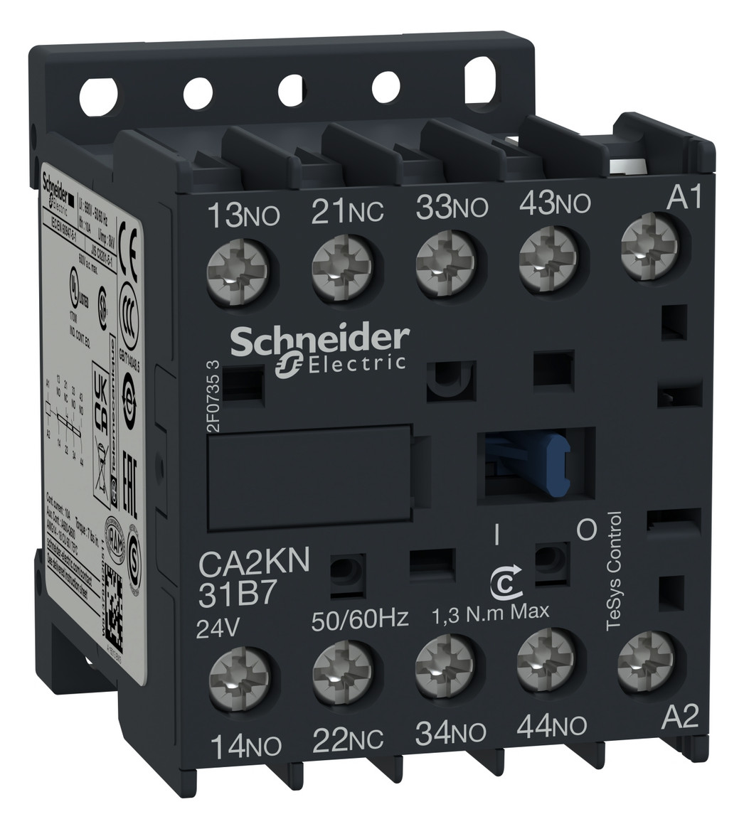 1St. Schneider Electric CA2KN31P7 Hilfsschütz, 3S+1Ö, 230V 50/60Hz