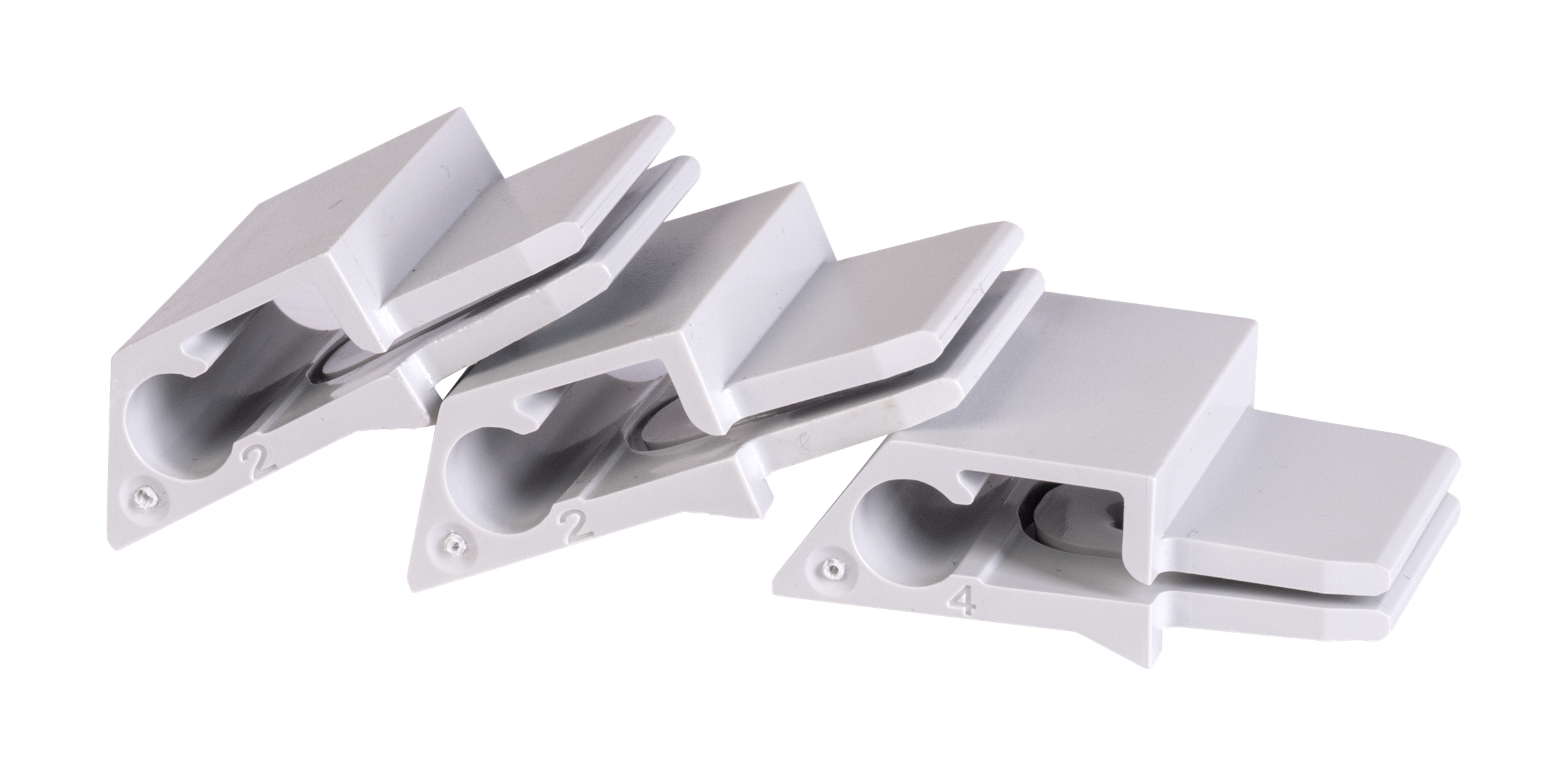 1St. F-Tronic NTS4 Türscharnier-Set NEPTUN 3 St., für 4-reihige Verteiler 7290206