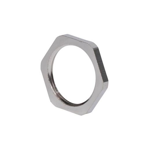 50St. Plica 6004202 Gegenmutter 6-kant M 20 Metall Messing vernickelt 926004204