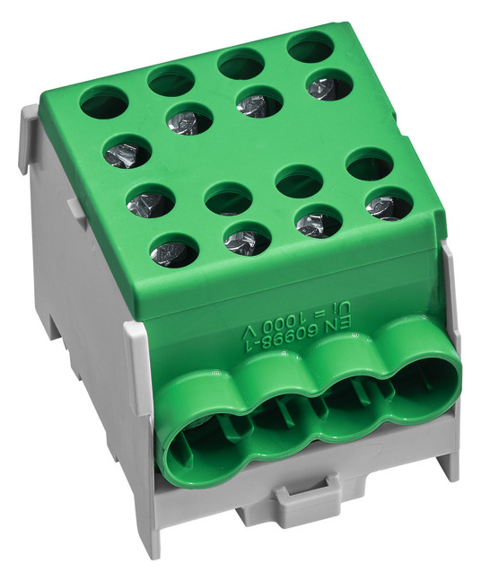 1St. Hager KH35E8 Hauptl.Abzweigklemme 1p., 35mm², IP20, PE