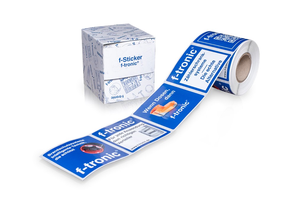 1St. F-Tronic f-Sticker Steckdosenschutz f-Sticker, Rolle = 400 Stück 7390130